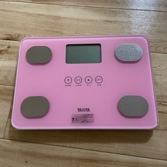 タニタBMI体脂肪計付き体重計（ピンク）
