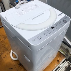 ID 322660 洗濯機シャープ 6K キズ有 2018年製 ES-GE6B