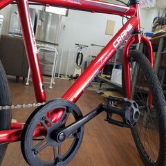 リサイクルショップどりーむ天保山店 No852 大人気クロスバイク！ メタリックレッドのフレームがかっこいい！