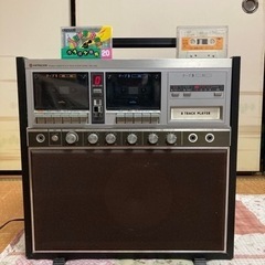 HITACHI カセットレコーダー.8トラックテーププレイヤー