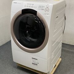 高年式!2022年製! SHARP/シャープ コンパクト ドラム式洗濯乾燥機 洗濯7.0