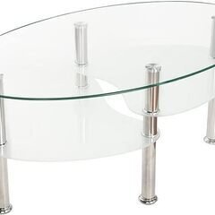 ガラステーブル リビングテーブル センターテーブル 強化ガラス天...