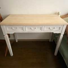 シャビー風 コンソール・パソコンデスク