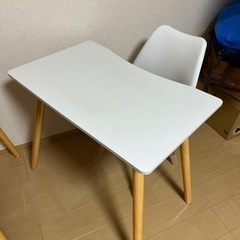 ホワイトテーブル×2