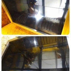 (1075-0) 業務用 ステンレス レンジフード 幅1100×奥700×高さ650mm グリスフィルター付き 中古 ダクト 換気扇 厨房 引き取りも歓迎 大阪府