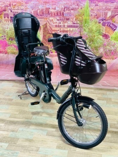 ❹ 5556子供乗せ電動アシスト自転車パナソニック3人乗り対応20インチ