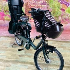 ❹ 5556子供乗せ電動アシスト自転車パナソニック3人乗り対応2...