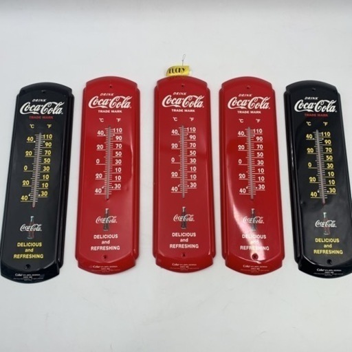 値下げ！コカコーラ 温度計 新品未使用　コーラ　5個セット グッズ　デットストック