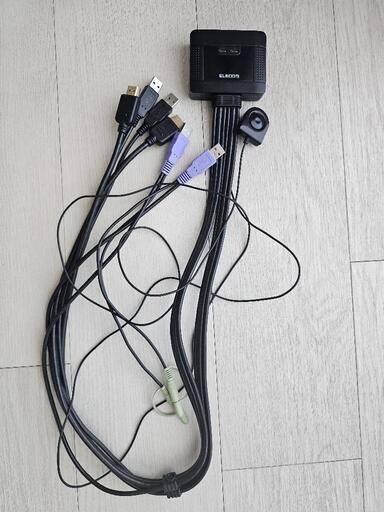 エレコム KVMスイッチ hdmi usb 切替器 スピーカー 手元スイッチ 2台 KVM-HDHDU2\n\n