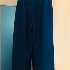 ワイドパンツ　サイズ　Ｌ　紺色　ロングキュロット