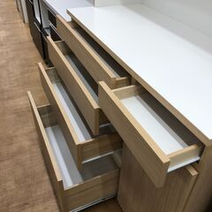 ★ジモティ割あり★ ナチュラル 食器棚  W119×D53×H192 クリーニング済み SJ3047