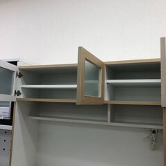 ★ジモティ割あり★ ナチュラル 食器棚  W119×D53×H192 クリーニング済み SJ3047