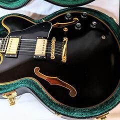 極美品　エドワーズ　Edwards E-SA-180LTC Black ESP セミアコ ES-335 ハードケース付属　GOTO　ロックペグ　