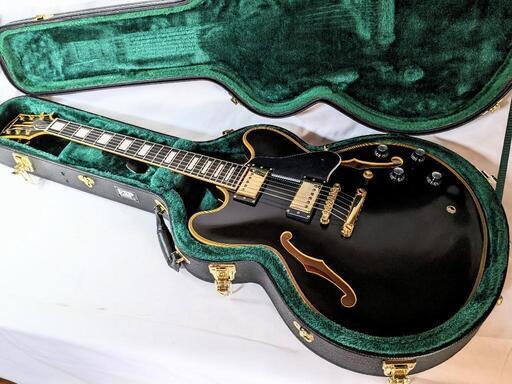 極美品　エドワーズ　Edwards E-SA-180LTC Black ESP セミアコ ES-335 ハードケース付属　GOTO　ロックペグ