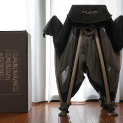 【中古】nuna トラベルコット セナ（ナイト／ブラック）ベビーベッド【おまけ付き】