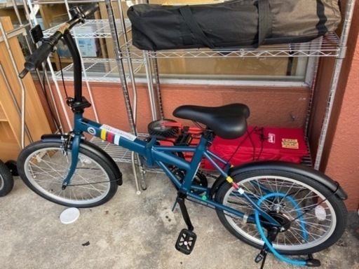 配達可【折りたたみ自転車】クリーニング済み【管理番号11808】