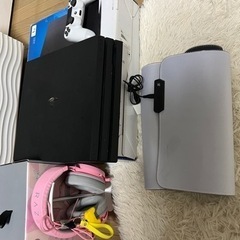 【中古品】PS4 pro コントローラー キーパッド ヘッドホンセット