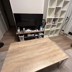 値下げ‼️✨早い者勝ち‼️テレビ、テレビ台、おしゃれこたつテーブル 