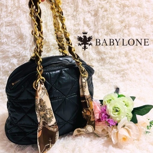 ✨タグ付き極美品✨BABYLONE チェーンバッグ　ショルダーバッグ　ブラック
