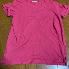 【ネット決済・配送可】半袖　Tシャツ　カットソー　ピンク　