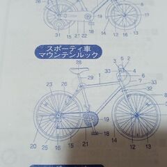 子供用の自転車（青）