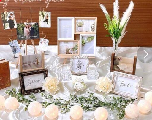 【美品】結婚式　ウェルカムスペース飾り