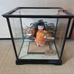 【取引成立】●無料● 昭和レトロ ガラスケース付き 日本人形 早...