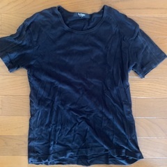 【ネット決済・配送可】半袖　Tシャツ　カットソー　黒　Lサイズ