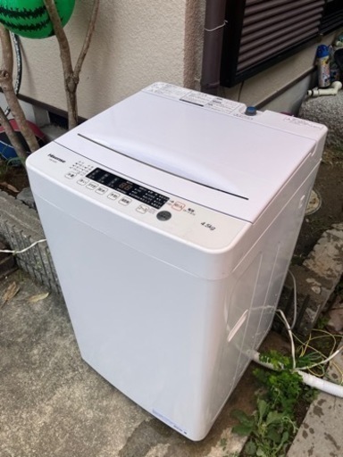 Hisense 4.5 kg 洗濯機2021年