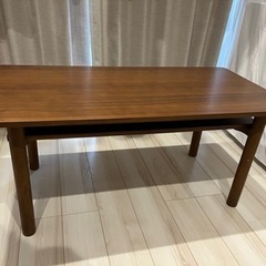 MUJI 木製ミドルテーブル・ウォールナット材