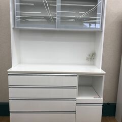 ☆ジモティ割あり☆ ニトリ 食器棚 白 H200×W119,5×D51 クリーニング