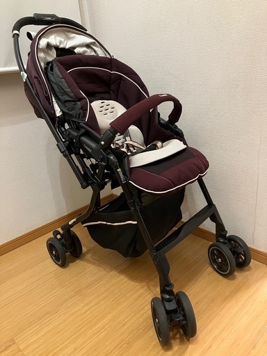 【取引終了】コンビ ベビーカー　メチャカル ハンディ オート4キャス plus エッグショック HF ラセットブラウン