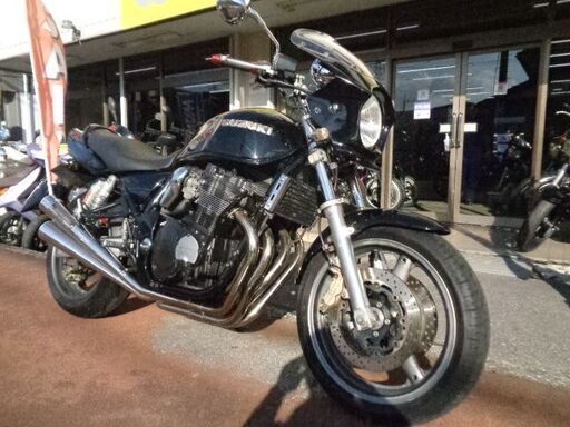 NO.4764　イナズマ４００　油冷４サイクル４気筒４００ｃｃ　ヨシムラ４本出しマフラー　ビキニカウル　ブラック　 ☆彡