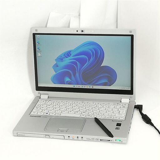 送料無料 高速SSD タッチ可 LTE対応 フルHD 12.5型 ノートPC Panasonic CF-MX4EFCTS 中古美品 第5世代 i5 4GB DVDRW 無線 Windows11 Office