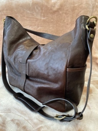 GANZOガンゾ　レザーショルダーバッグ　ショルダーバック　ハンドバッグ　bag