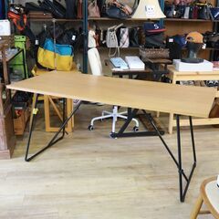 178)無印良品 折りたたみテーブル 幅160cm オーク材 天然木 ダイニング 