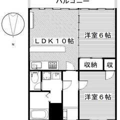 ★家電レンタル対象★　ペット飼育可能　２ＬＤＫ　ＲＣマンションタイプ♪　　家賃5.6万　カンパーニュ敷島　3F − 群馬県