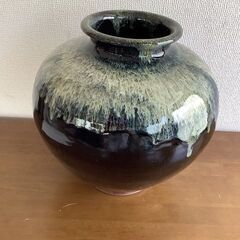 壷  花瓶  青 ＃124-0-6