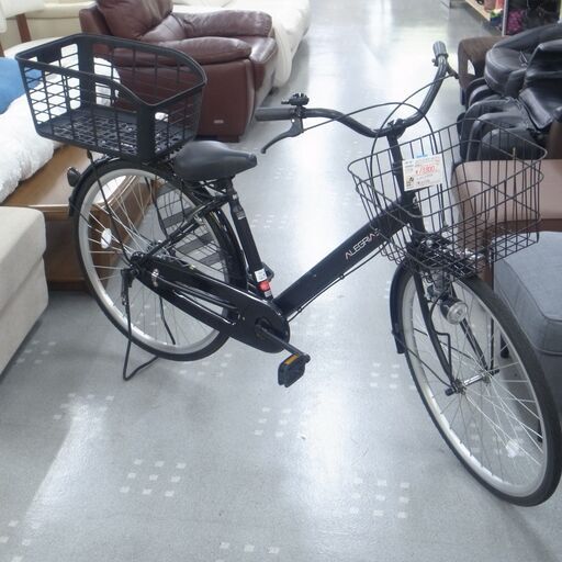 26インチタウンサイクル 変速なし 後カゴ付き ノーパンク エアレスタイヤ 中古 自転車 モノ市場半田店119