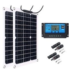 ソーラーパネル600W18Vフレキシブルで効率的な太陽光発電バッ...
