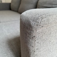 ニトリ　布張りカウチソファベッド (ノアーク２ GY)