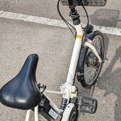 折り畳み電動アシスト自転車！ SANYO エネループバイク 20インチ 白 美品