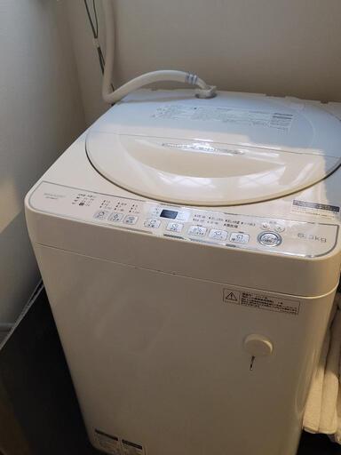 【決まりました】洗濯機(SHARP ES-G60TC)2017年製 6kg