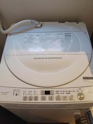 【決まりました】洗濯機(SHARP ES-G60TC)2017年製 6kg