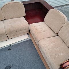 karimoku カリモク コーナーソファ 5人掛 布製 ファブリックソファ セパレート 幅260cm×奥行200cm×高さ62cm