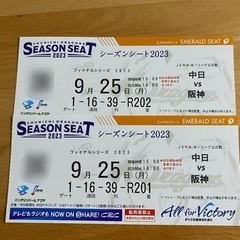 野球チケット　中日VS阪神