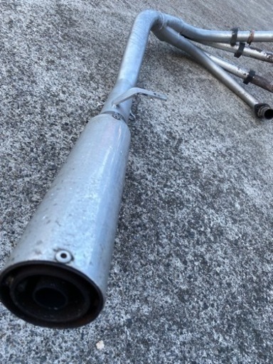 GPZ400F 社外マフラー GPZ400F 54π 分割式 イナズマブレット管 素地