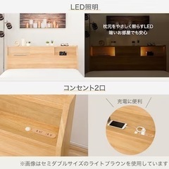 【取引中】【8月限定値下げ】美品！ニトリ セミダブル ベッドフレーム