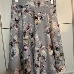 花柄　スカート 