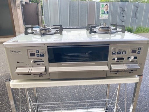 大阪ガス　Siセンサーガスコンロ　ガラストップコンロ